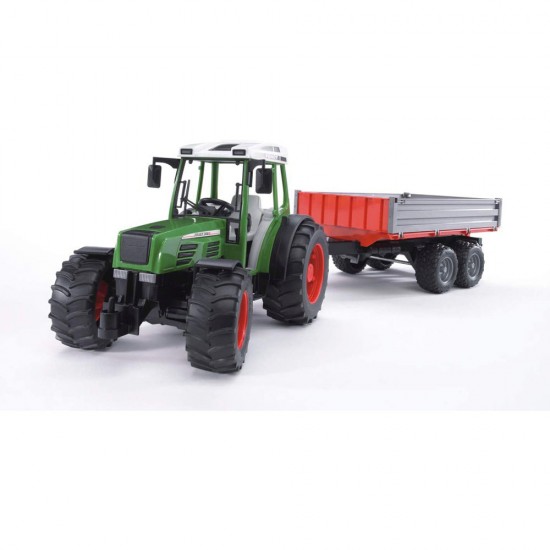 Tractor Fendt 209 S cu remorca basculabila Bruder