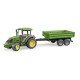 Tractor John Deere 5115M cu remorca basculabila Bruder