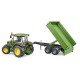 Tractor John Deere 5115M cu remorca basculabila Bruder