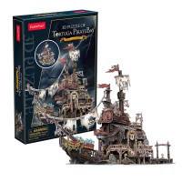Puzzle 3D nava pirati 218 piese Cubic Fun