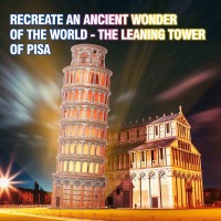 Puzzle 3D Turnul din Pisa editie luminoasa 42 piese CubicFun