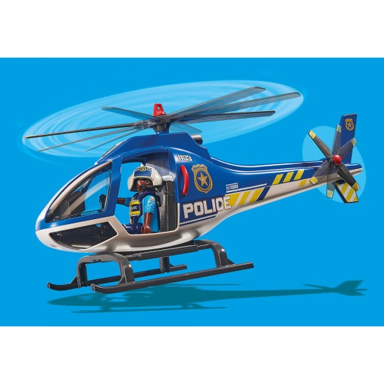 Playmobil City Action - Elicopter de politie si parasutist