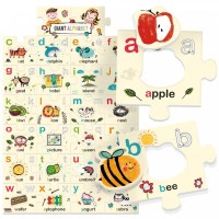 Puzzle mare alfabetul in engleza Headu Ecoplay 28 piese