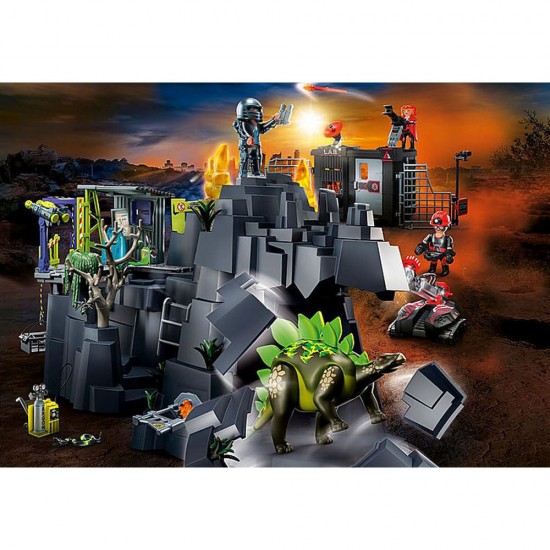Playmobil Dino Rise - Mina de cristal cu dinozaur