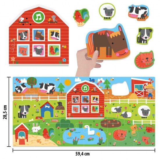 Joc Montessori Headu - Sa ascultam sunetele animalelor