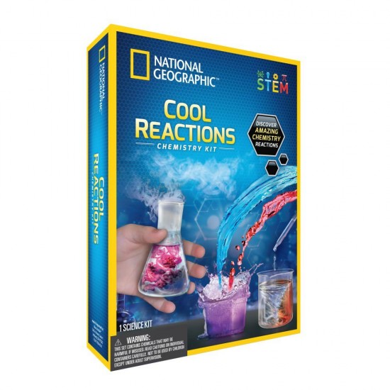 Kit chimie reactii chimice fascinante National Geographic