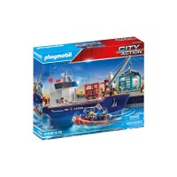 Playmobil City Action - Nava de marfa cu barca