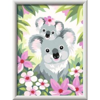 Pictura pe numere Ravensburger - Koala cu pui