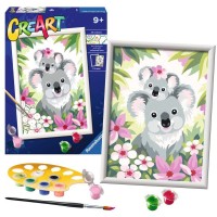 Pictura pe numere Ravensburger - Koala cu pui