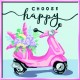 Pictura pe numere Ravensburger - Scuter Choose Happy