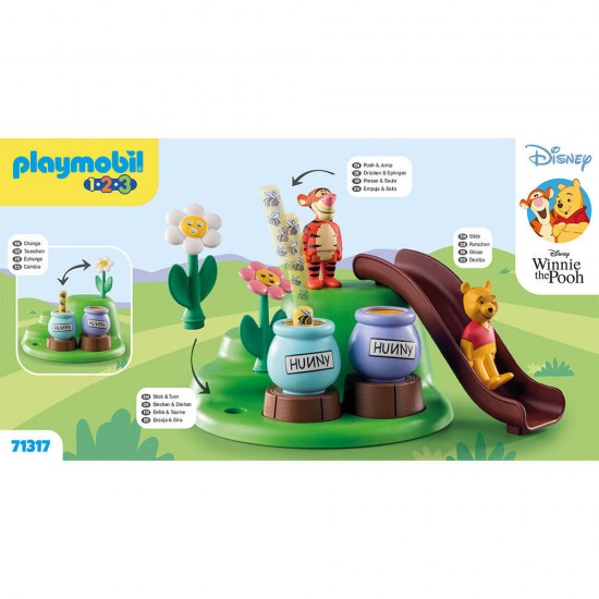 Playmobil 1.2.3 & Disney - Gradina cu albine a lui Winnie si Tigger