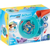 Playmobil 1.2.3 - Roata de apa cu pui de rechin