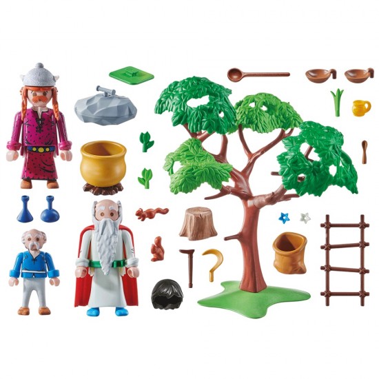 Set de joaca Playmobil Asterix si Obelix - Getafix cu potiunea magica