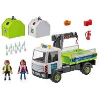 Playmobil City Action - Camion de reciclare sticla cu container