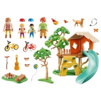 Playmobil Family Fun - Casa din copac cu tobogan