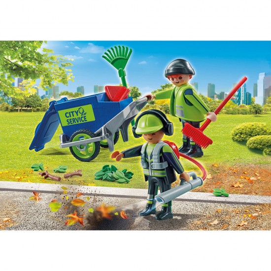 Playmobil City Action - Echipa de curatare strazi