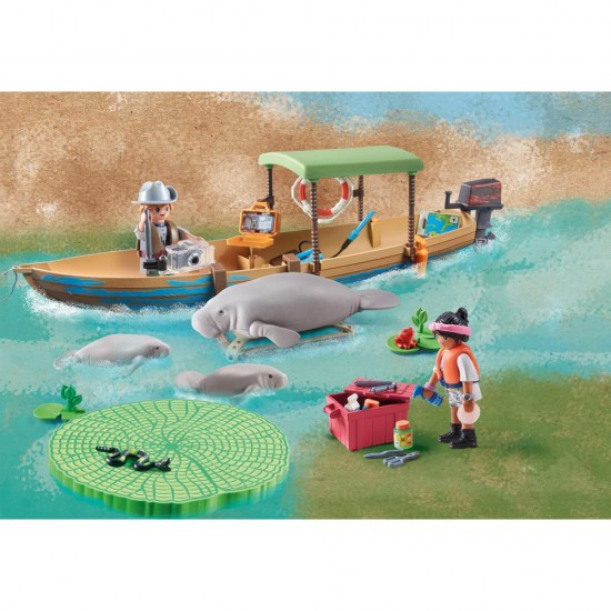 Set de joaca Playmobil Wiltopia - Excursie cu barca