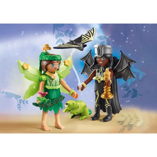 Playmobil Ayuma - Forest Fairy si Bat Fairy cu animalute