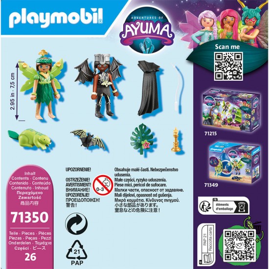 Playmobil Ayuma - Forest Fairy si Bat Fairy cu animalute