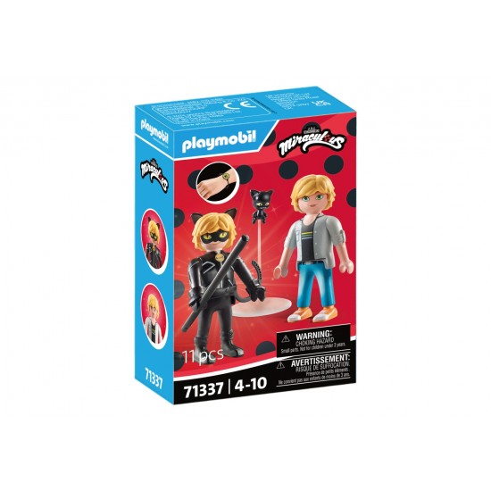 Playmobil Miraculous - Adrien si Cat Noir