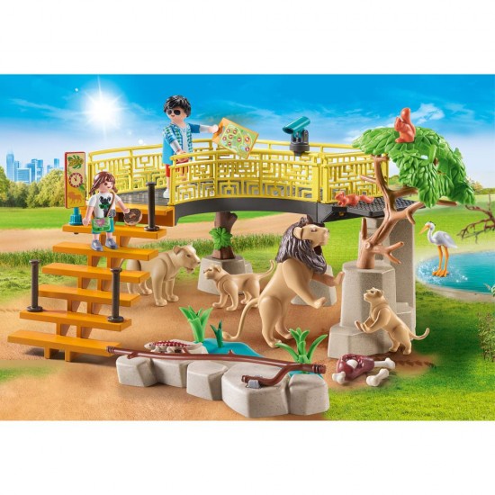 Playmobil Family Fun - Tarc exterior pentru lei