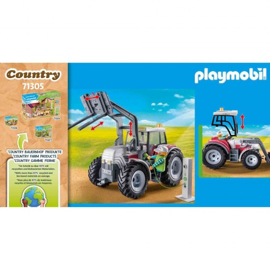 Playmobil Country - Tractor mare cu accesorii