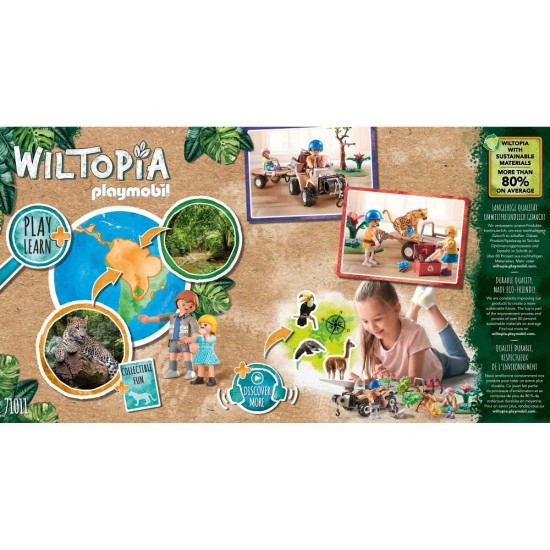 Playmobil Wiltopia - Vehicul pentru salvarea animalelor