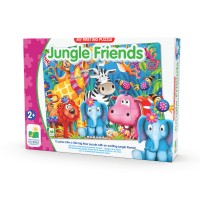 Primul meu puzzle de podea 12 piese - Animale in jungla