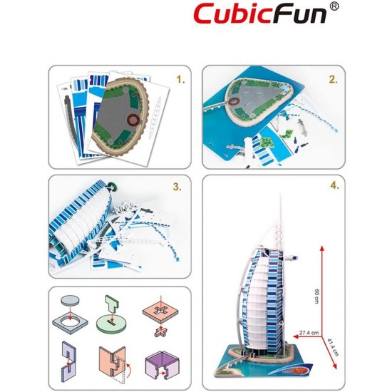 Puzzle 3D Burj al Arab nivel complex 101 piese