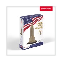 Puzzle 3D Empire State Building nivel mediu 54 piese