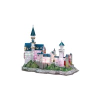 Puzzle 3D cu led Castelul Neuschwanstein 128 piese