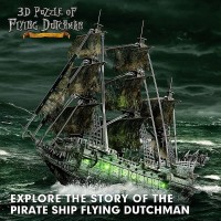 Puzzle 3D cu led Nava Flying Dutchman 360 piese