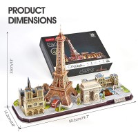 Puzzle 3D led Paris 115 piese