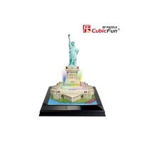 Puzzle 3D cu led Statuia Libertatii 37 piese