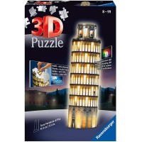 Puzzle 3D cu LED Turnul din Pisa 216 piese Ravensburger