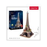 Puzzle 3D cu led Turnul Eiffel 82 piese