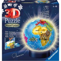 Puzzle 3D luminos glob pamantesc 72 piese Ravensburger