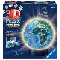 Puzzle 3D luminos Planeta Pamant Ravensburger 72 piese