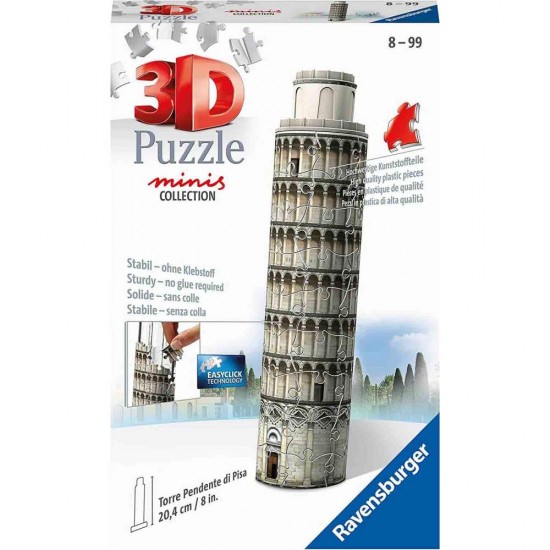 Puzzle 3D Mini Turnul din Pisa 54 piese Ravensburger