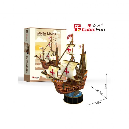 Puzzle 3D nava Santa Maria 93 piese