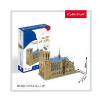 Puzzle 3D Notre Dame nivel mediu 53 piese