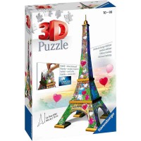 Puzzle 3D Turnul Eiffel cu inimioare 216 piese Ravensburger