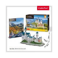 Puzzle 3D cu brosura Castelul Neuschwanstein 128 piese