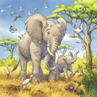 Puzzle Animale - 3x49 piese