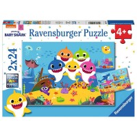 Puzzle Baby Shark 2x24 piese