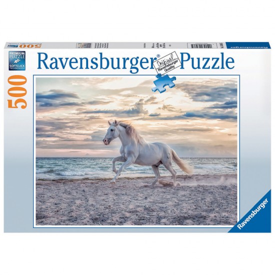 Puzzle cal pe plaja Ravensburger 500 piese