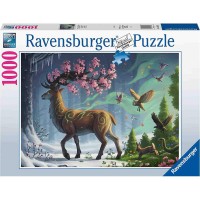 Puzzle 1000 piese Ravensburger - Cerb in padure