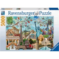 Puzzle 5000 piese Ravensburger - Colaj marile orase