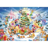 Puzzle Craciunul in familia Disney 1000 piese