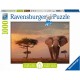 Puzzle elefant in Masai Mara 1000 piese